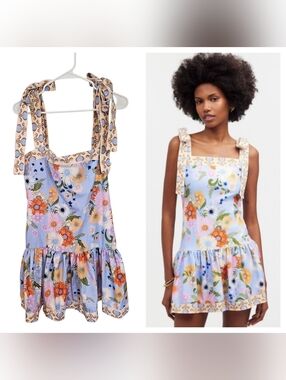 knee length dresses for ladies Salvador Encaje Embroidered Mini Dress
